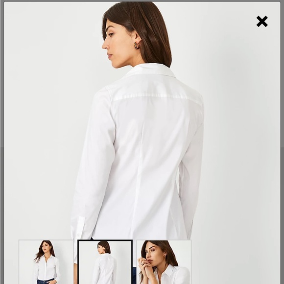 Beautiful Ann Taylor button down, The Perfect Shirt. Never worn, new with tags. - Picture 4 of 6